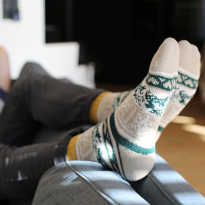 Hirsch Motiv Socken