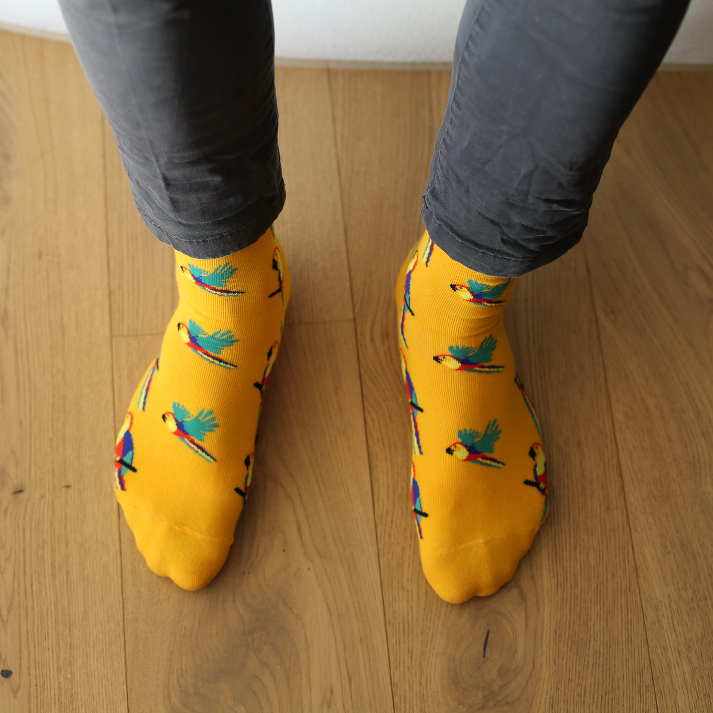 Papagei Motiv Socken