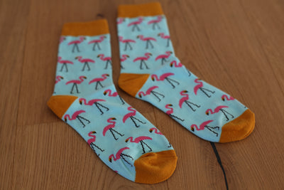 Flamingo Motiv Socken