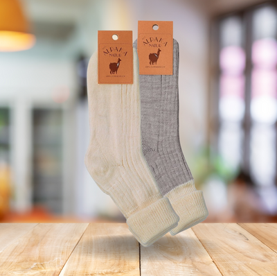 Alpaka Umschlagsocken