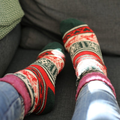 Hirsch Motiv Socken