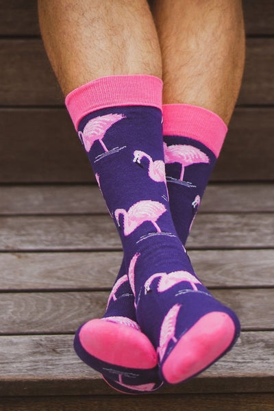 Flamingo Motiv Socken