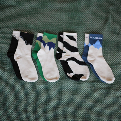 Mountain Motiv Socken