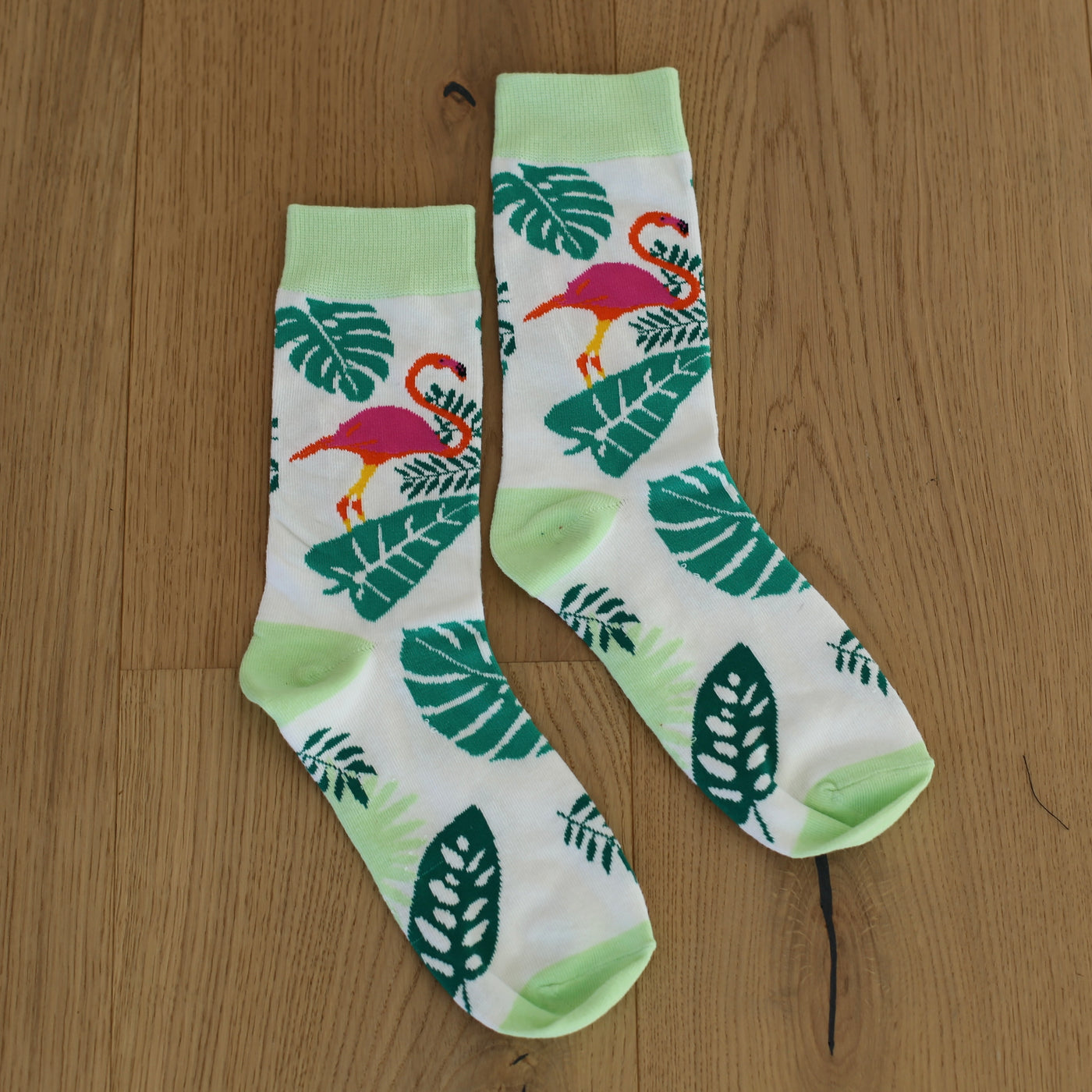 Flamingo Motiv Socken