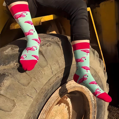 Flamingo Motiv Socken