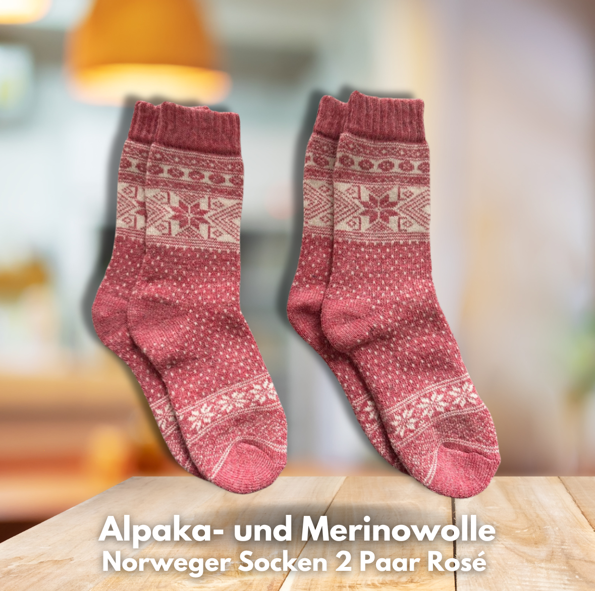 Alpaka-& Merino Norweger-Socken