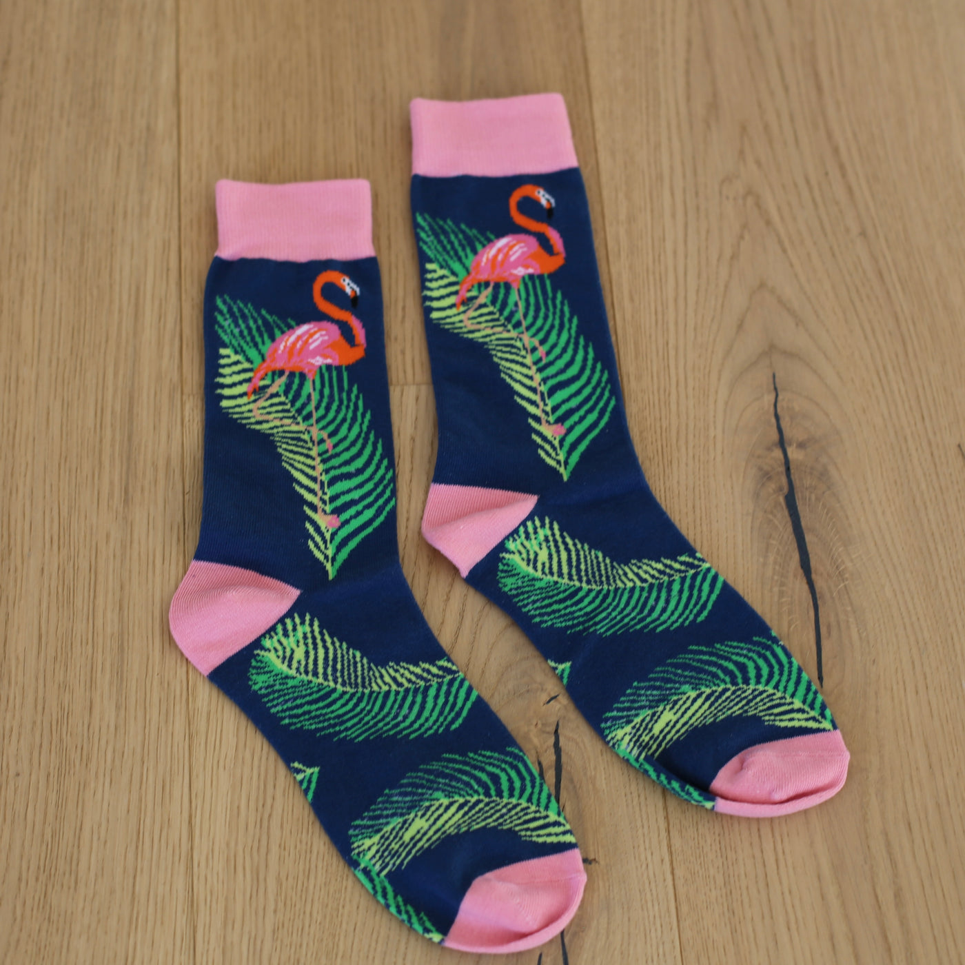 Flamingo Motiv Socken