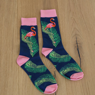 Flamingo Motiv Socken