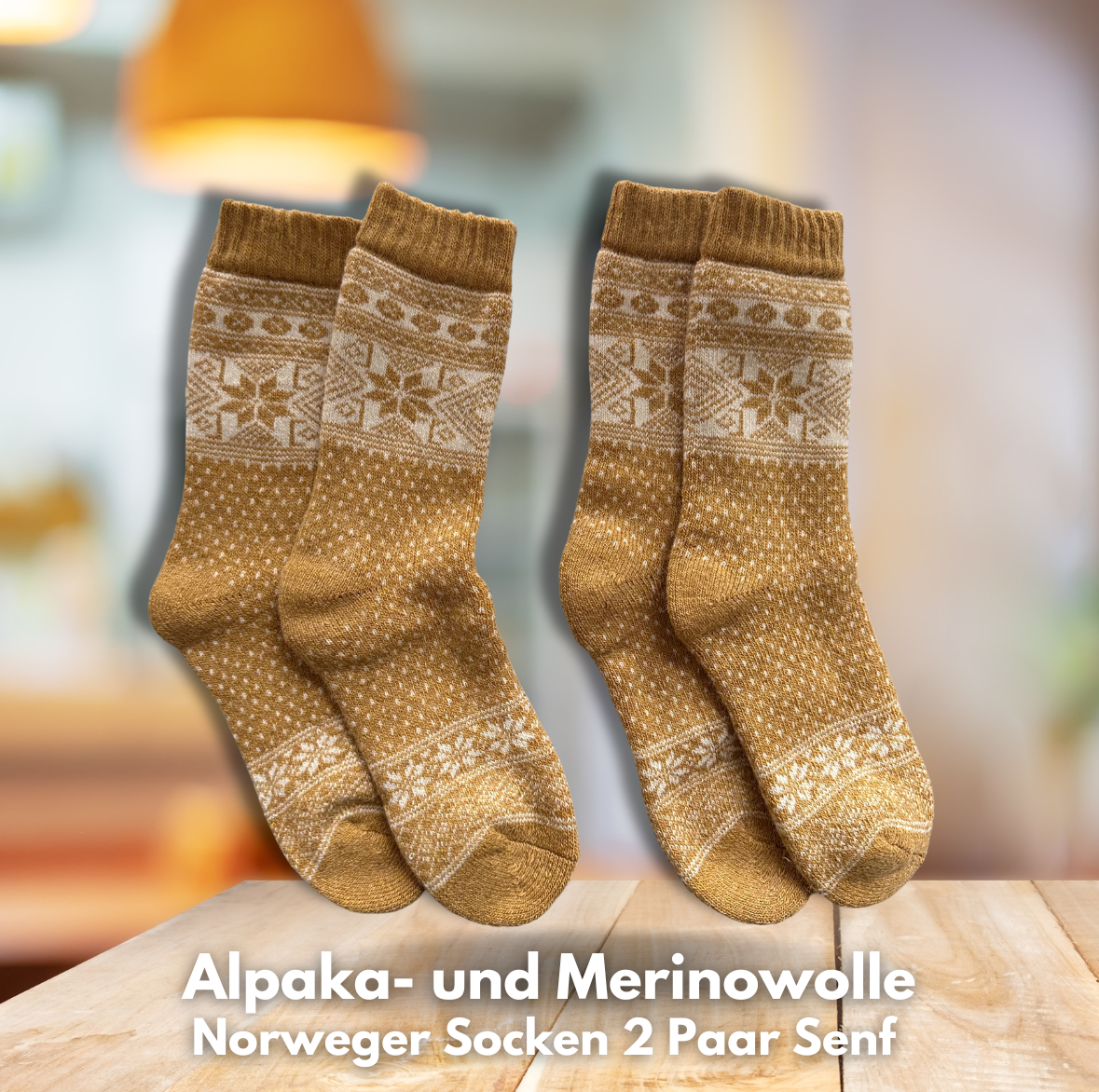 Alpaka-& Merino Norweger-Socken