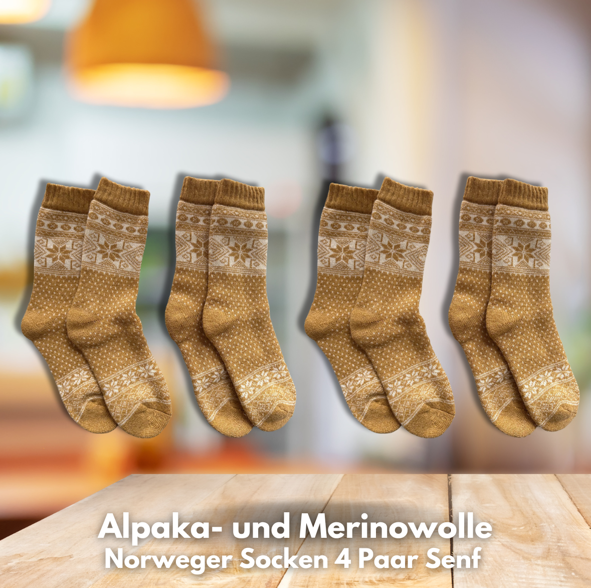 Alpaka-& Merino Norweger-Socken