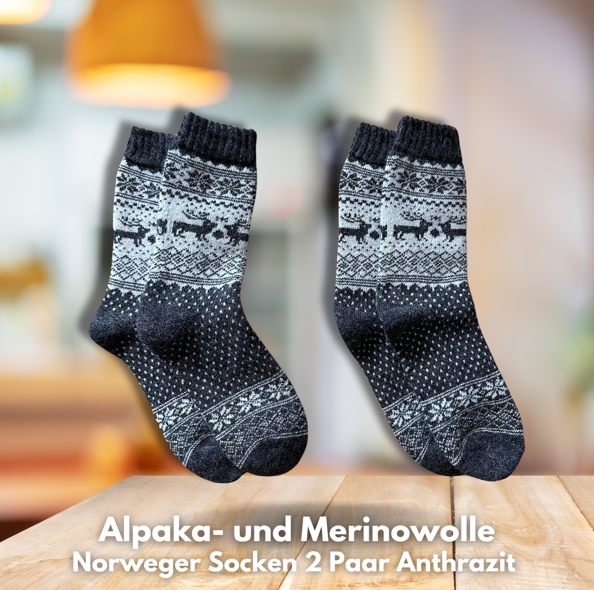 Alpaka-& Merino Norweger-Socken