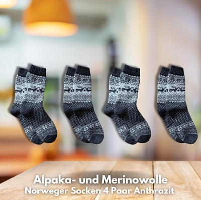 Alpaka-& Merino Norweger-Socken