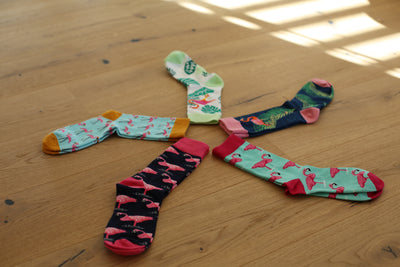 Flamingo Motiv Socken