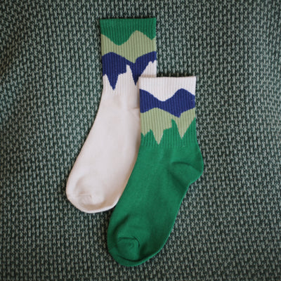 Mountain Motiv Socken