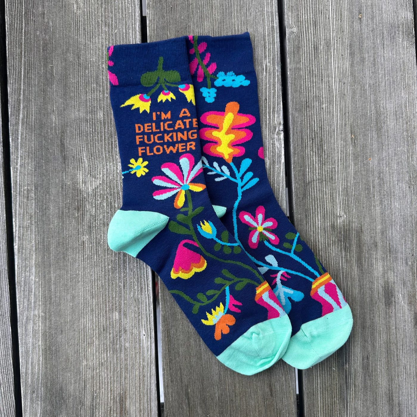 Flower Motiv Socken