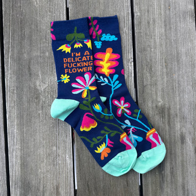 Flower Motiv Socken