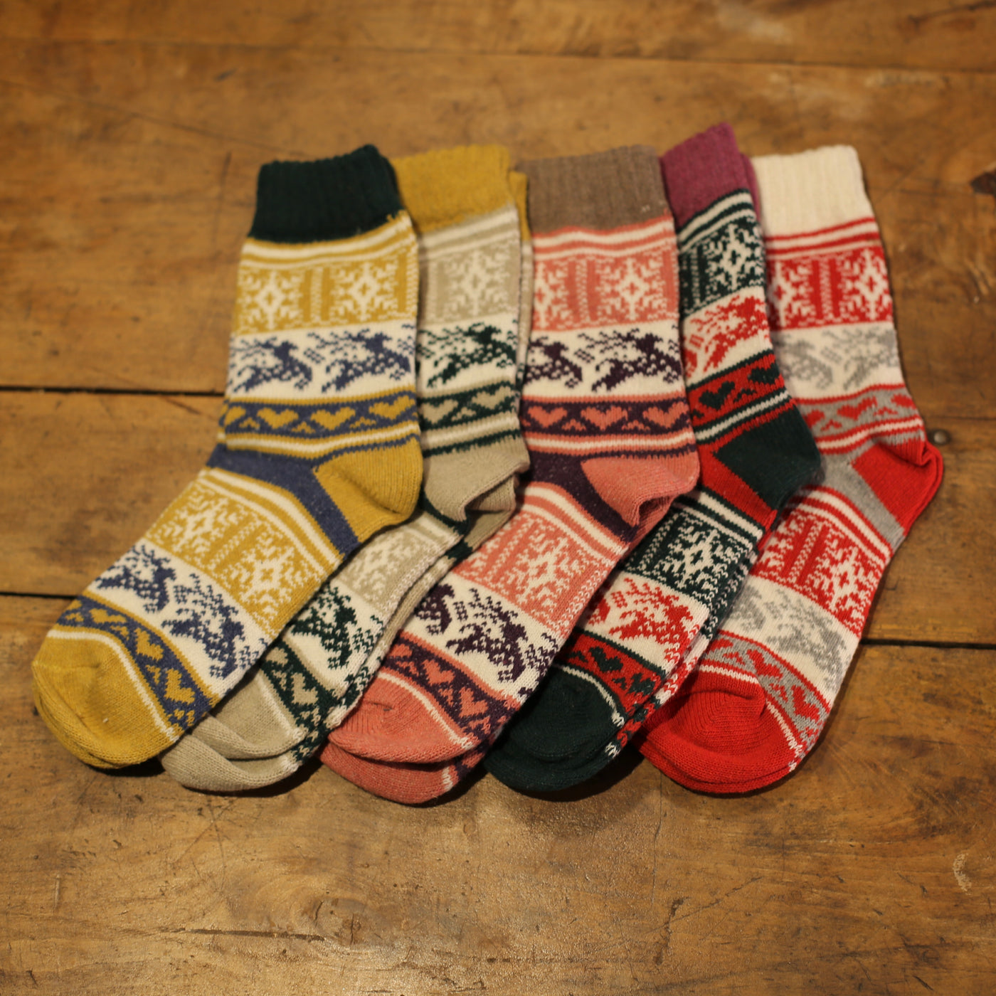 Hirsch Motiv Socken