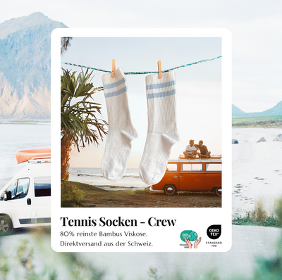 Bambus Tennis Socken Crew