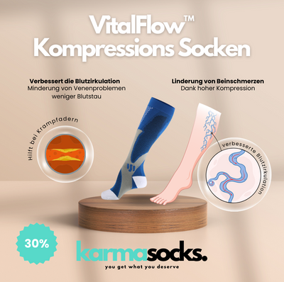 VitalFlow™️ farbenfrohe Kompressionssocken