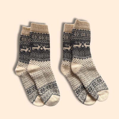 Alpaka-& Merino Norweger-Socken