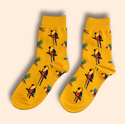 Papagei Motiv Socken