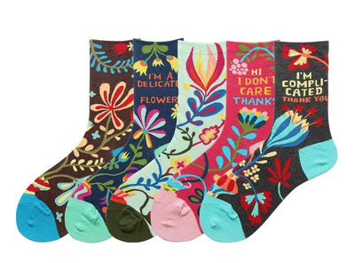 Flower Motiv Socken